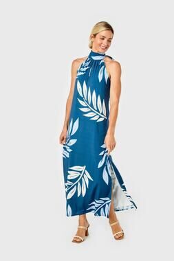Cartolina The Brigitte Maxi Dress La Palmier M NWT